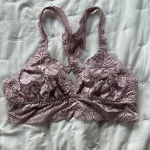 Aerie Pink Ruffled Bra Intimates